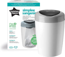 Load image into Gallery viewer, Tommee Tippee Simplee Sangenic Nappy Disposal Bin Grey