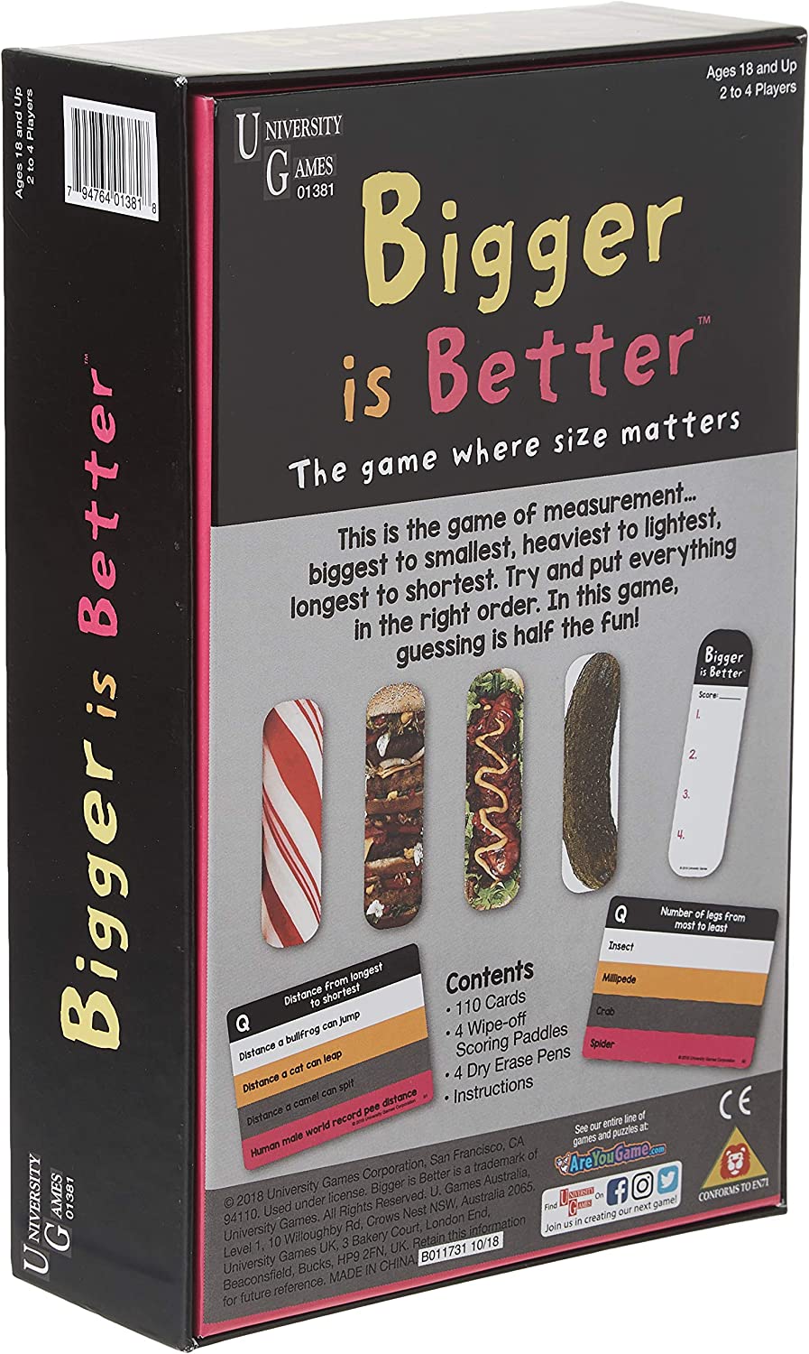 Bigger Is Better Family Board Game