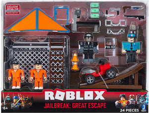 Roblox Jailbreak Great Escape Exclusive virtual Item 24 Piece Playset