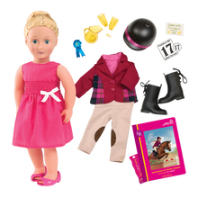Load image into Gallery viewer, Our Generation Lily Anna Deluxe Doll With Book
