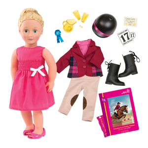 Our Generation Lily Anna Deluxe Doll With Book