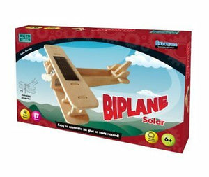 Solar Biplane 17 Pieces No Glue Or Tools Needed