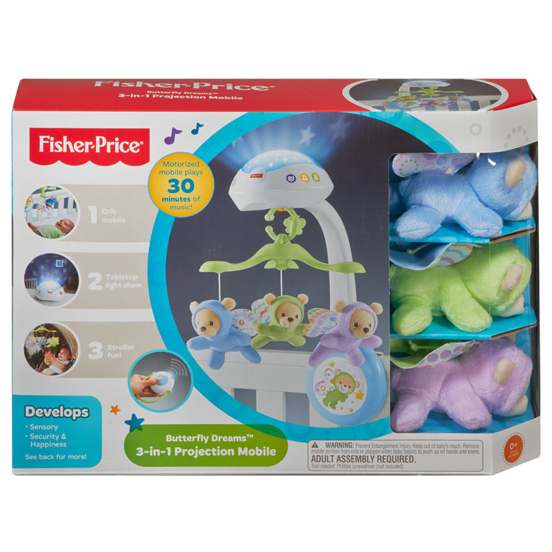 Fisher-Price Butterfly 3 in 1 Projector Mobile