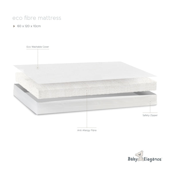 Baby Elegance Eco Fibre Cot Mattress 120x60cm