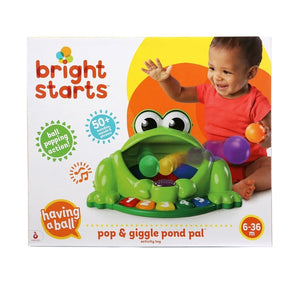 Bright Starts Pop & Giggle Pond Pal Ball Popper Musical Activity Toy 