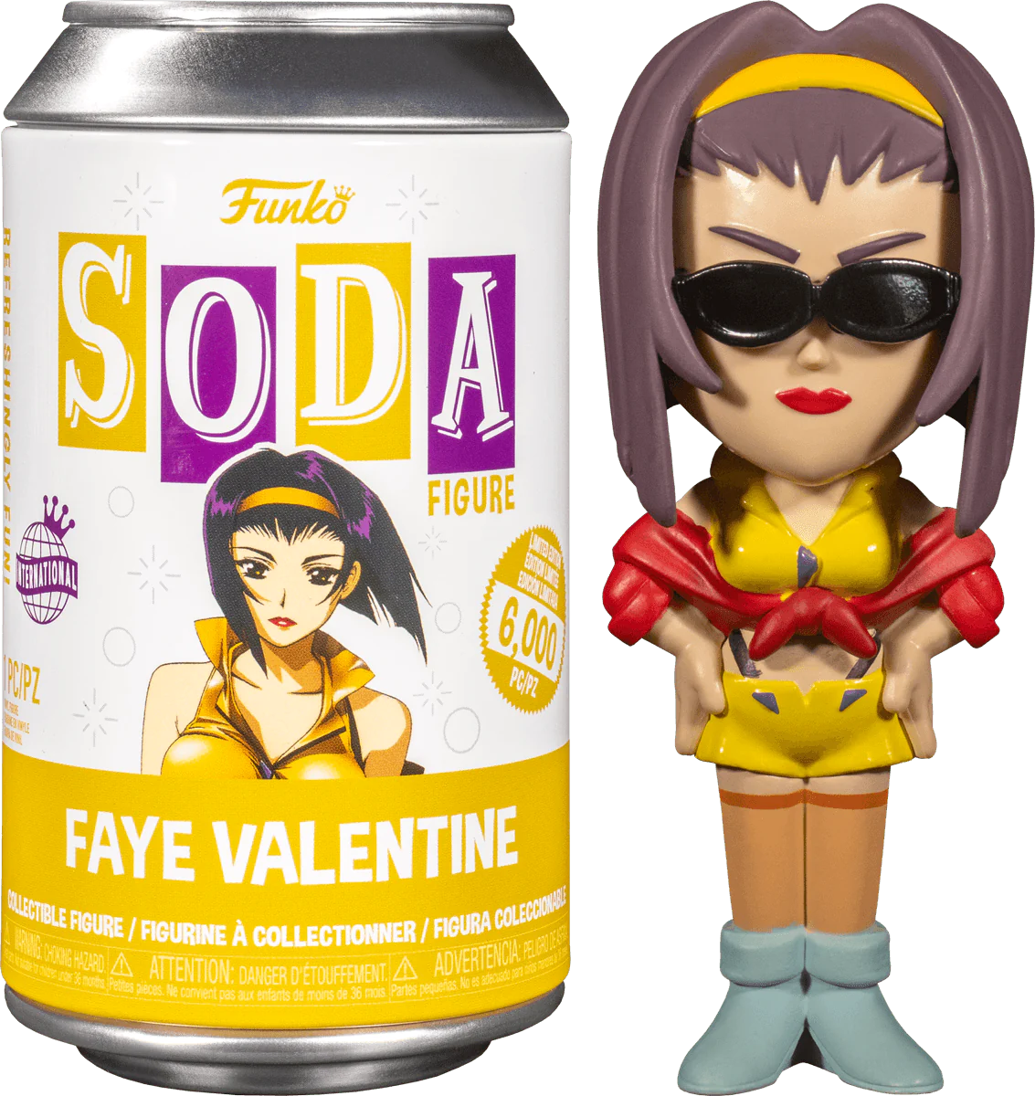 Funko POP! Vinyl Soda: Cowboy Bebop Faye Valentine with Possible Chase Figure