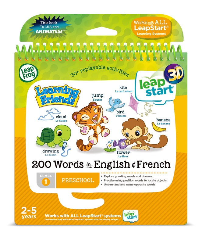 Leap Frog Learning Friends 200 Words in English & French