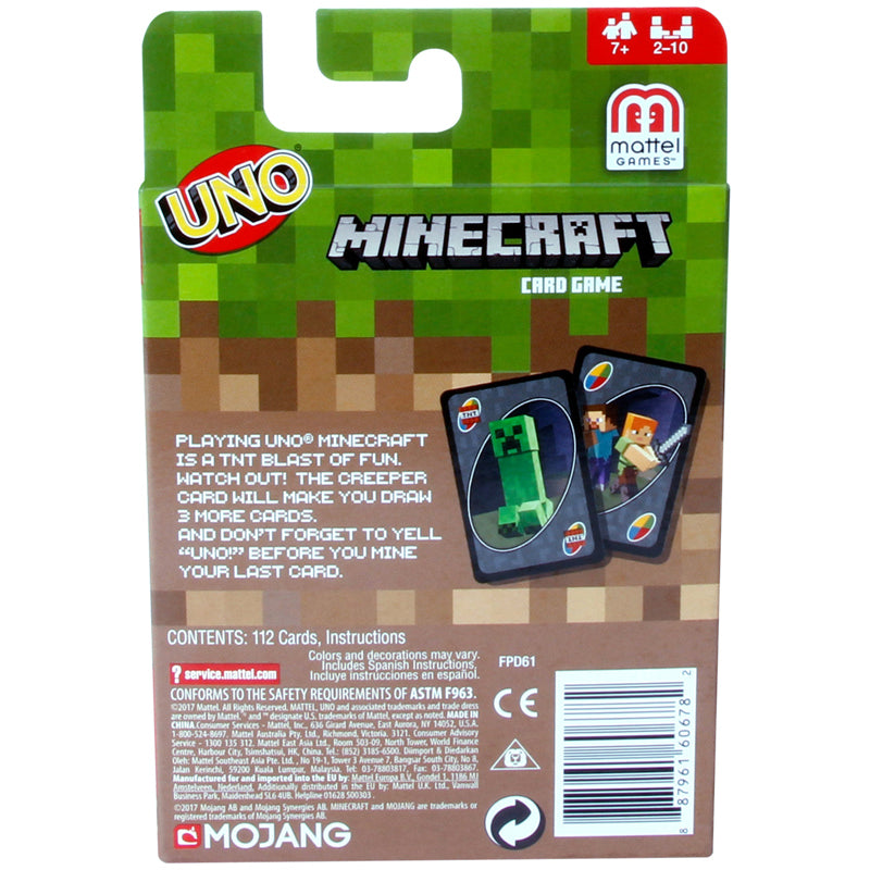 Uno Card Game Minecraft