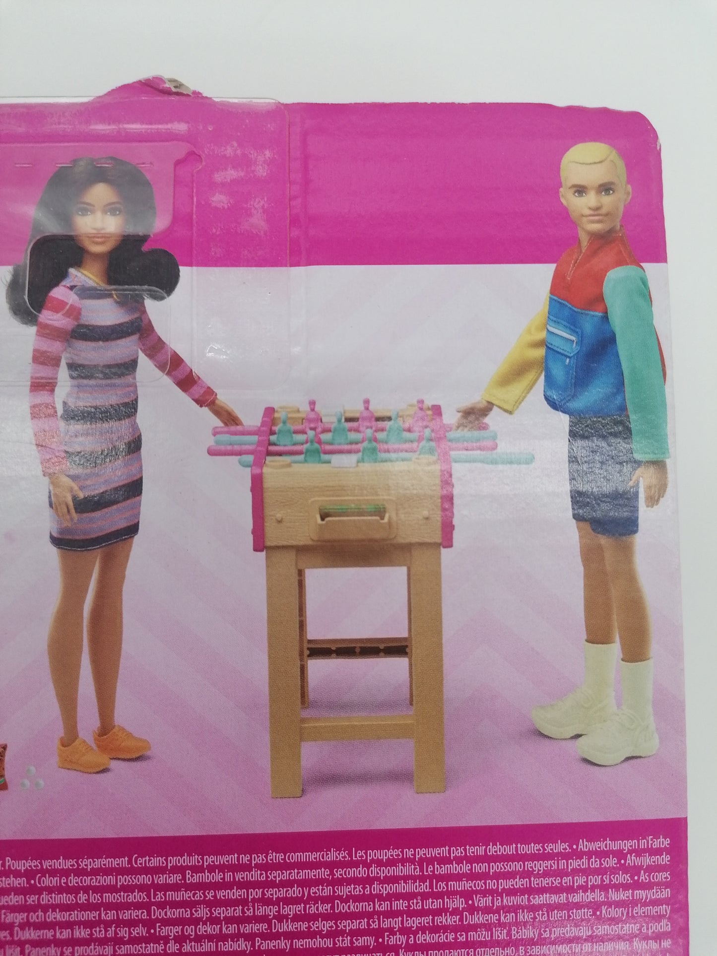 Barbie Mini Game Night Theme Football Table Accessory Set