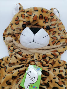 Cosy Soft Cheetah Baby Suit With Hood 6 to 12 Months