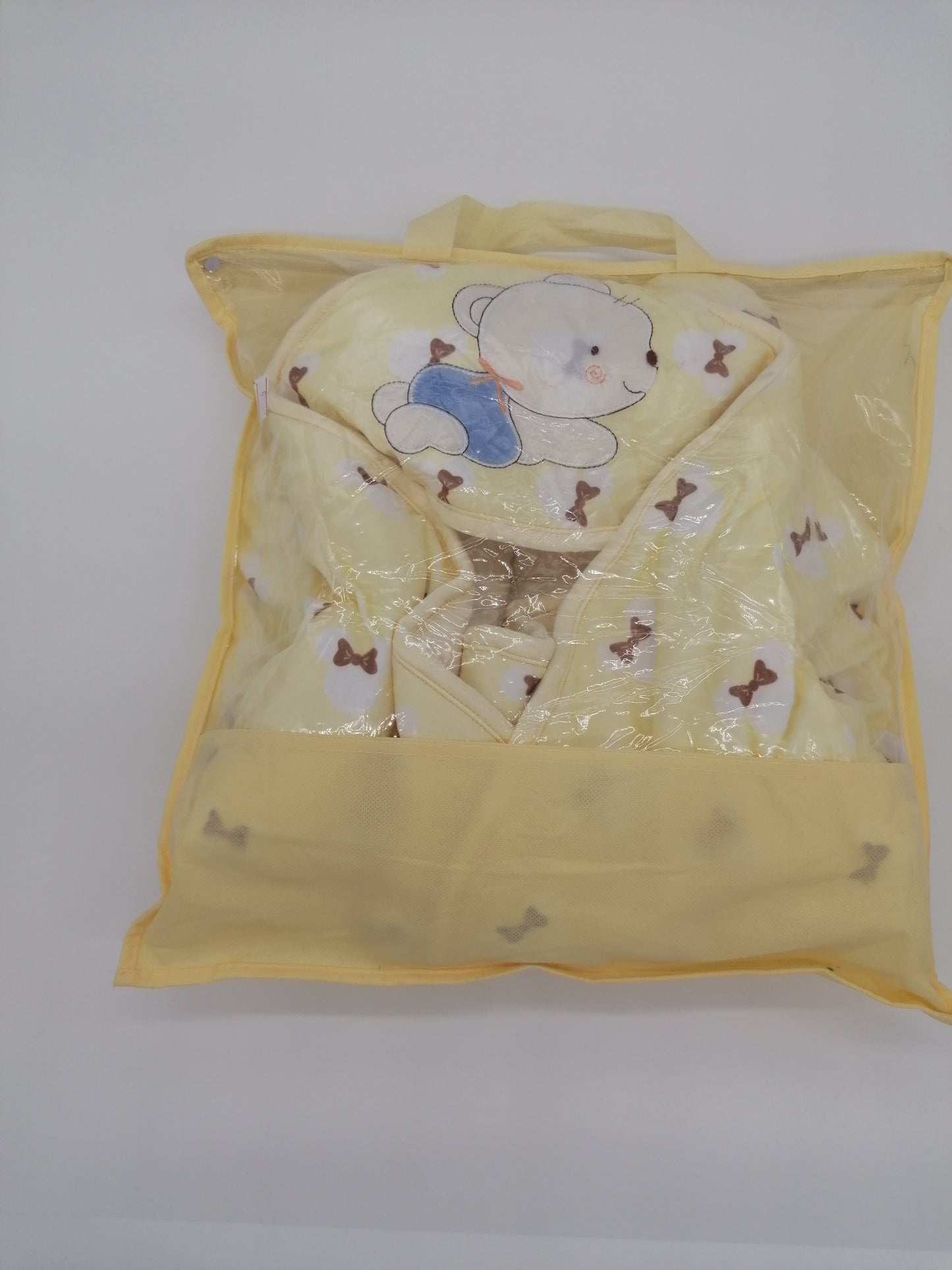 Swaddle Me Soft Padded Yellow Bear Blanket 6 Months