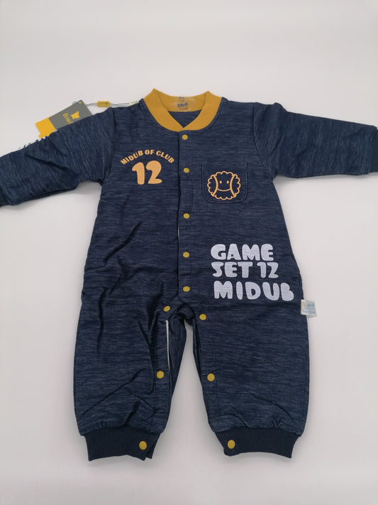 Boys Game Set Romper Suit Dark Blue 74/48