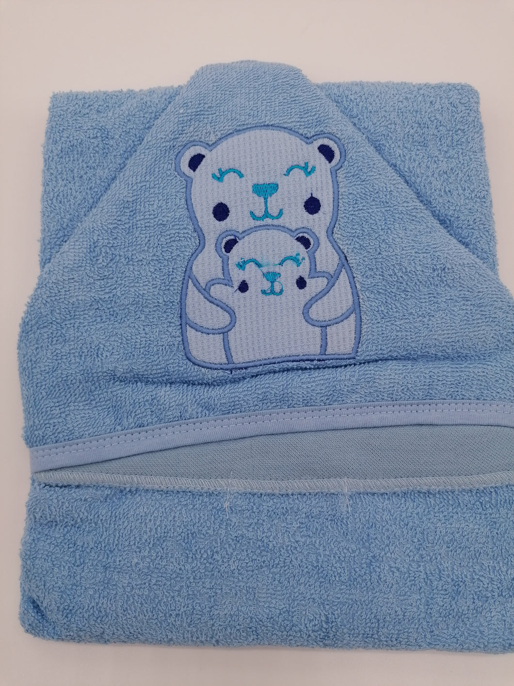 Baby Bath Towel Blue Bear