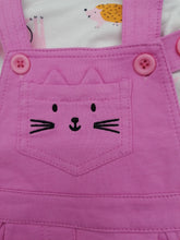 Load image into Gallery viewer, Stylish Baby Tshirt And Dungaree Set Blue Or Pink Sizes 6 Months-2 Years