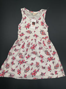 H&M Girls Pink Flowery Sleeveless Dress Size 110/116