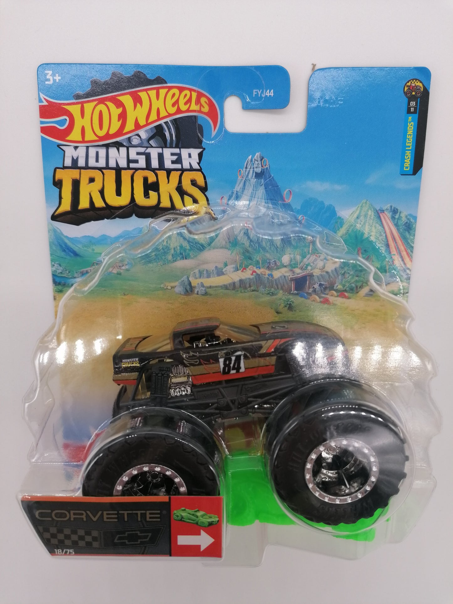 Hot Wheels Monster Trucks Corvette 1:64 Scale