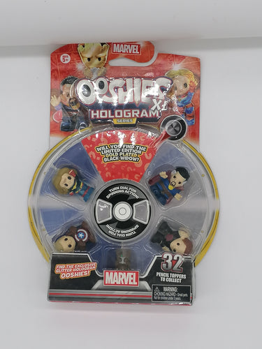 Ooshies Marvel Hologram XL 6 Pack Find Limited Edition Gold Plated Black Widow