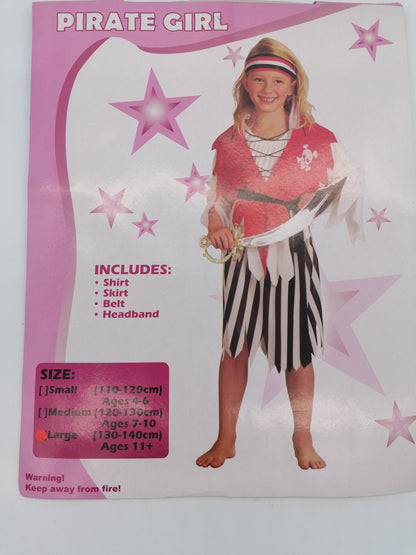 Spooktacular Costume For Children Pirate Ages 11 +(130-140cm)