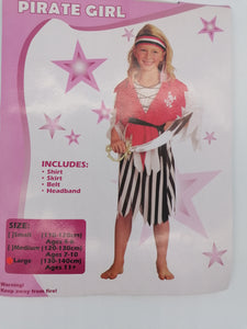 Spooktacular Costume For Children Pirate Ages 11 +(130-140cm)
