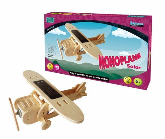 Solar  Monoplane 25 Pieces No Glue Or Tools Needed