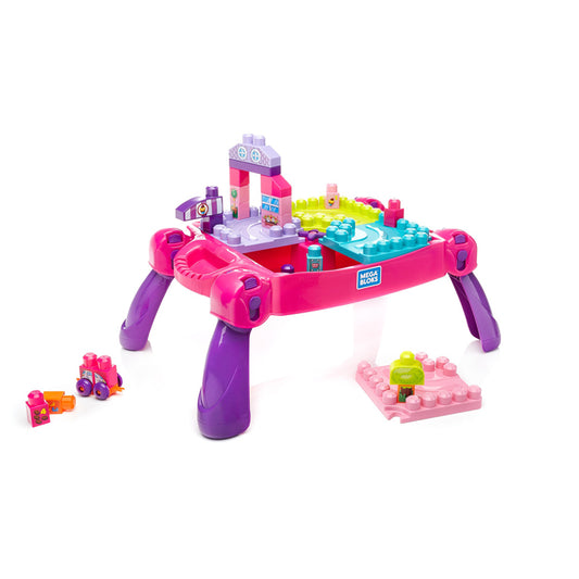 Mega Bloks Build N Learn Table Pink