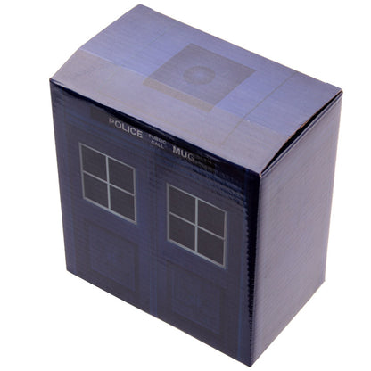 Doctor Who TARDIS Ceramic Mug with Lid - Puckator 3D Sculpted Police Box