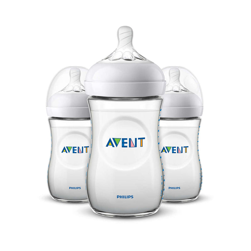 Philips Avent Natural Bottle 260ml 3Pk