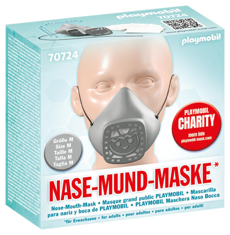 Playmobil Nose & Mouth Mask Medium Grey