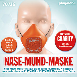 Playmobil Nose and Mouth Mask  Orange - Small
