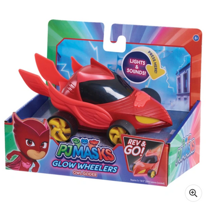 PJ Masks Glow Wheelers Owlette Owl Glider Vehicle - Lights & Sounds