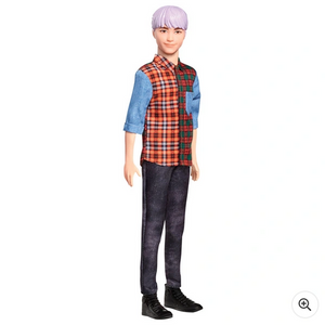 Barbie Ken Fashionistas Doll 154 Purple Hair