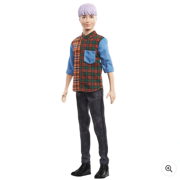 Barbie Ken Fashionistas Doll 154 Purple Hair