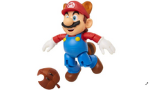 Load image into Gallery viewer, Super Mario Raccoon Mario w/ Super Leaf Action Figure