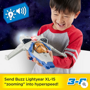 Imaginext Disney Pixar LightyearXL-15 Spaceship with Buzz Figure