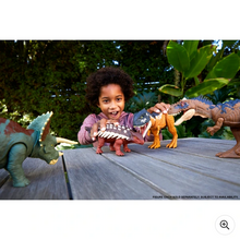 Load image into Gallery viewer, Jurassic World Dinosaur Track Set and 3 Dinosaur Figures