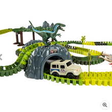 Load image into Gallery viewer, Jurassic World Dinosaur Track Set and 3 Dinosaur Figures