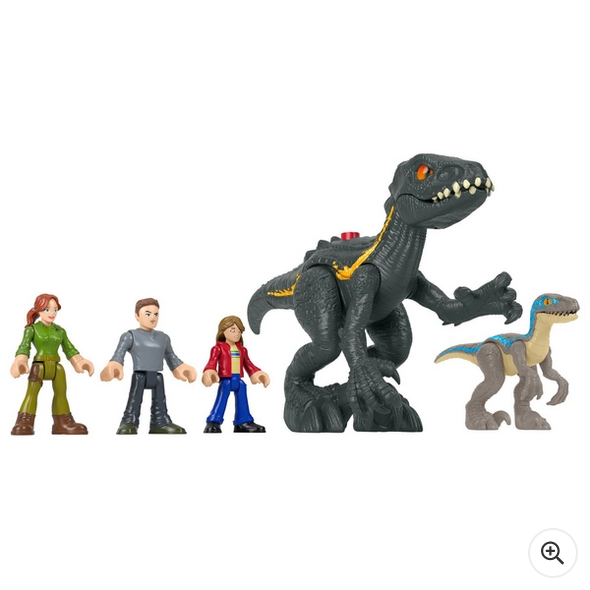 Jurassic World Imaginext Final Confrontation Dinosaur and Figure Pack