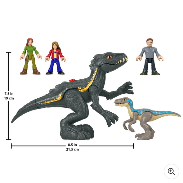 Jurassic World Imaginext Final Confrontation Dinosaur and Figure Pack