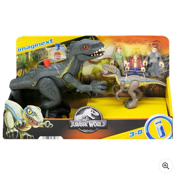 Jurassic World Imaginext Final Confrontation Dinosaur and Figure Pack