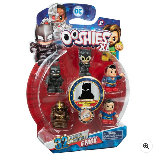 Ooshies DC XL 6 Pack 32 Figures To Collect Bronze Ooshies
