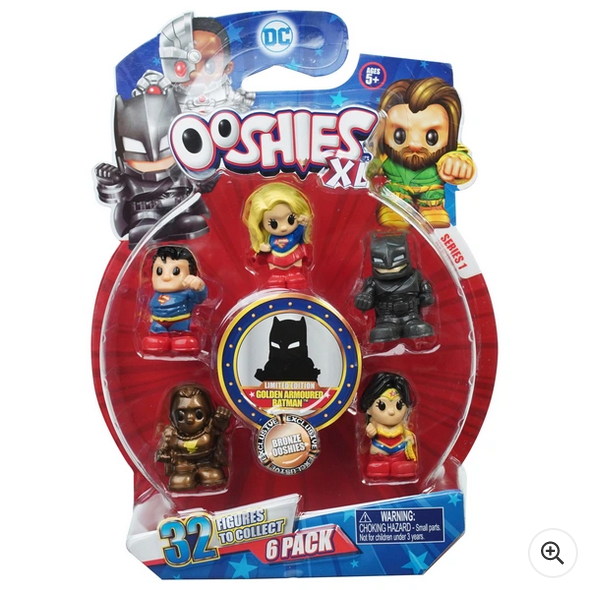 Ooshies DC XL 6 Pack 32 Figures To Collect Exclusive Bronze Ooshies