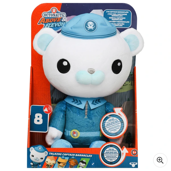 Octonauts Above & Beyond Sound Effects Plush Captain Barnacles Toy