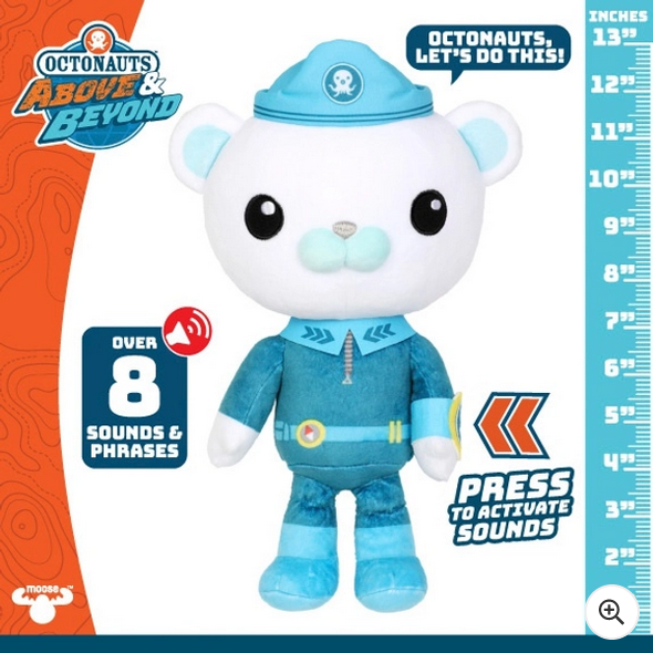 Octonauts Above & Beyond Sound Effects Plush Captain Barnacles Toy