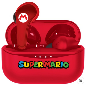 Super Mario True Wireless Bluetooth Earbuds Red