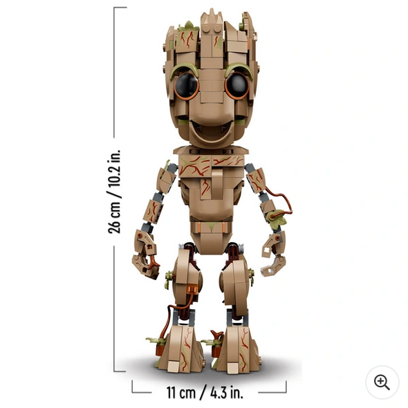 Marvel LEGO 76217 I am Groot Set, Baby Groot Buildable Toy