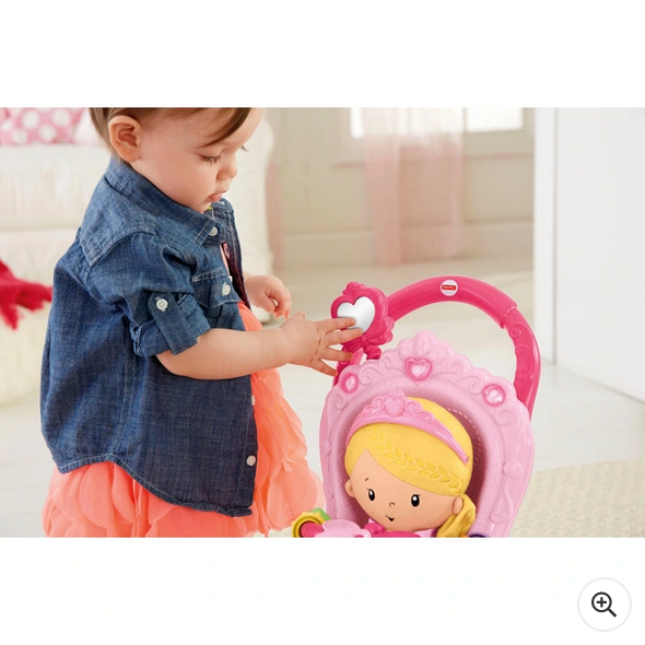 Fisher-Price Princess Stroll-Along Musical Walker and Doll Gift Set