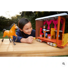 Load image into Gallery viewer, DreamWorks Spirit Untamed Lucky&#39;s Train Home Playset with Doll and Horse