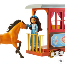 Load image into Gallery viewer, DreamWorks Spirit Untamed Lucky&#39;s Train Home Playset with Doll and Horse