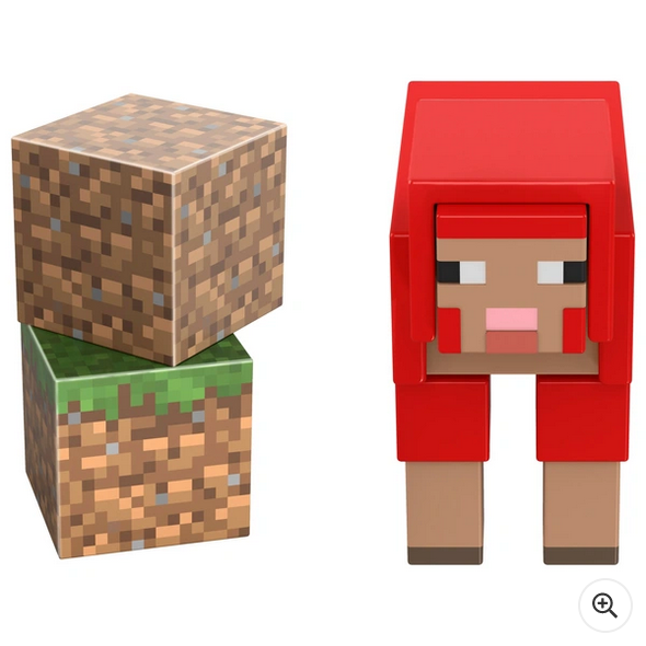 Minecraft 8cm Figure Red Sheep