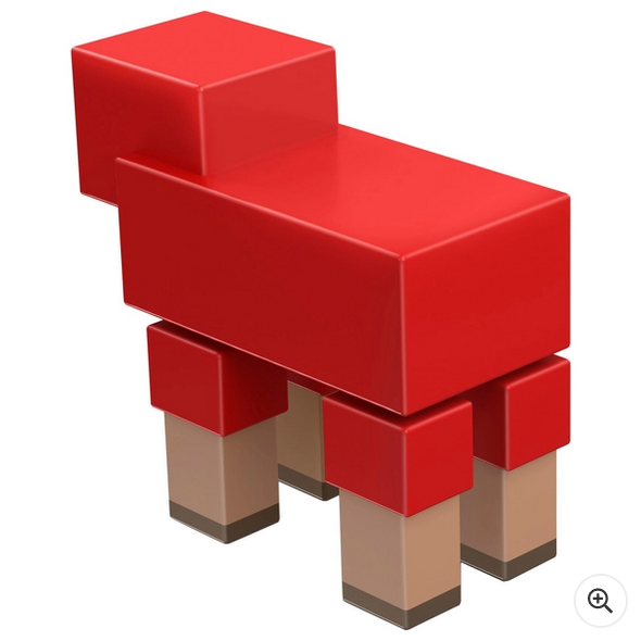 Minecraft 8cm Figure Red Sheep